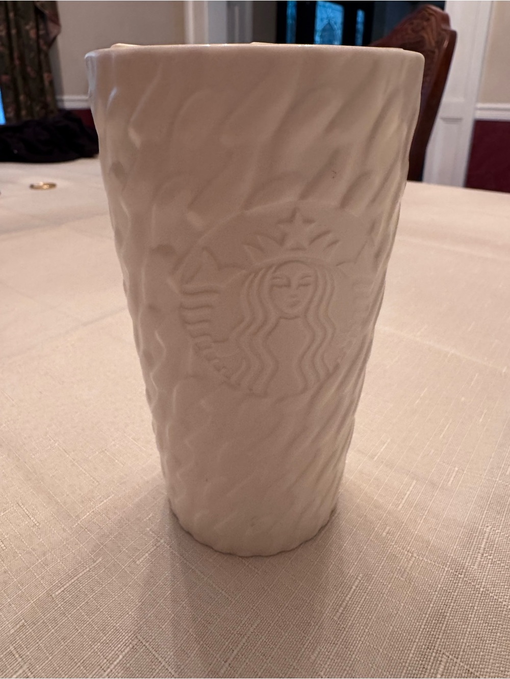 Starbucks Cable Knit ceramic travel tumbler. FALL 2025 NWT